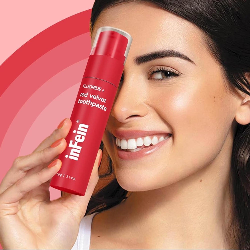 Infein Red Velvet Fluoride Toothpaste Guilt-Free Sweetness for a Brighter Smile